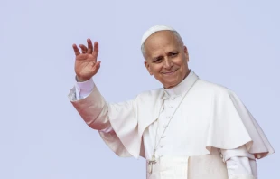 Papa León XIV. Crédito: Daniel Ibáñez - EWTN News