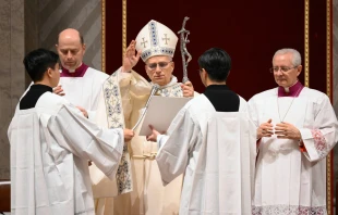 Leon XIV en el Te Deum del 31 de diciembre de 2025. Crédito: Vatican Media