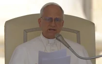 León XIV. imparte su catequesis el 11 de junio de 2025 durante la Audiencia General.