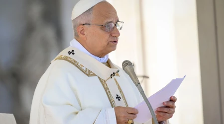 El Papa León XIV pronuncia su homilía en la Misa de la Solemnidad de Todos los Santos este 1 de noviembre.