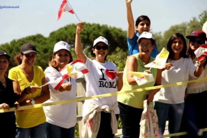 fieles católicos del Líbano