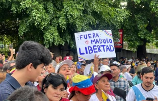 Protesta en Venezuela contra la represión del régimen chavista. Crédito: Vente Venezuela.
