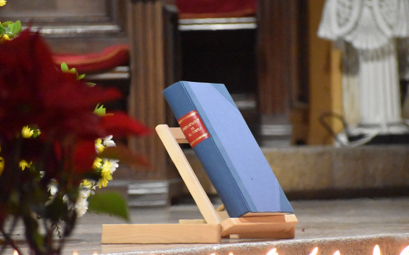 El libro de la Presentación en el Tempo, donde quedan inscritos los hijos fallecidos. Crédito: Nicolás de Cárdenas / ACI Prensa.