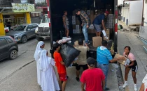 Ayuda entregada por la Iglesia Católica en Ciudad Valles, San Luis.
