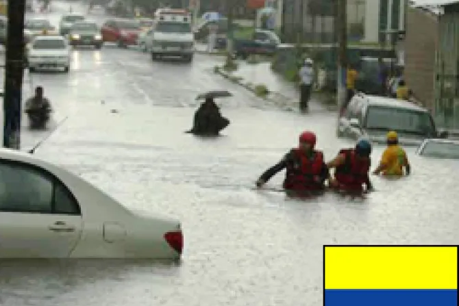 Cáritas Colombia invoca solidaridad para damnificados por lluvias