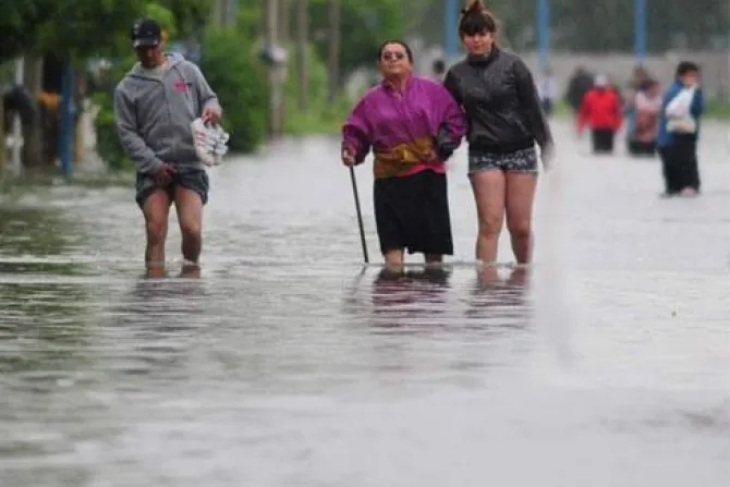 Iglesia Católica en Argentina ya trabaja por afectados tras fuertes lluvias