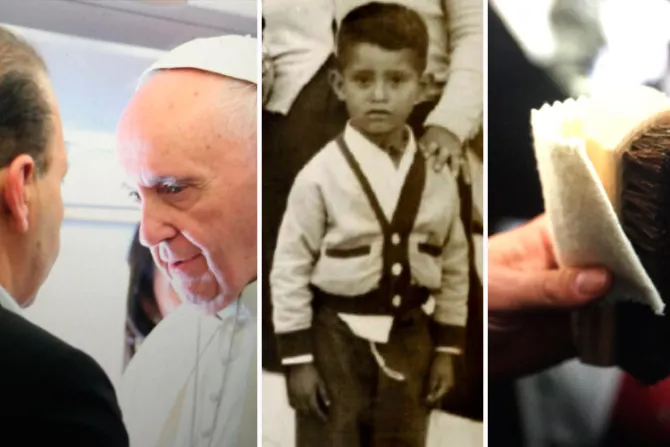 VIDEO: Un "limpiabotas" conmueve al Papa Francisco en el avión rumbo a México 