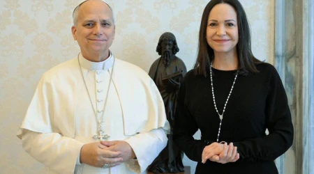 El Papa León XIV y María Corina Machado