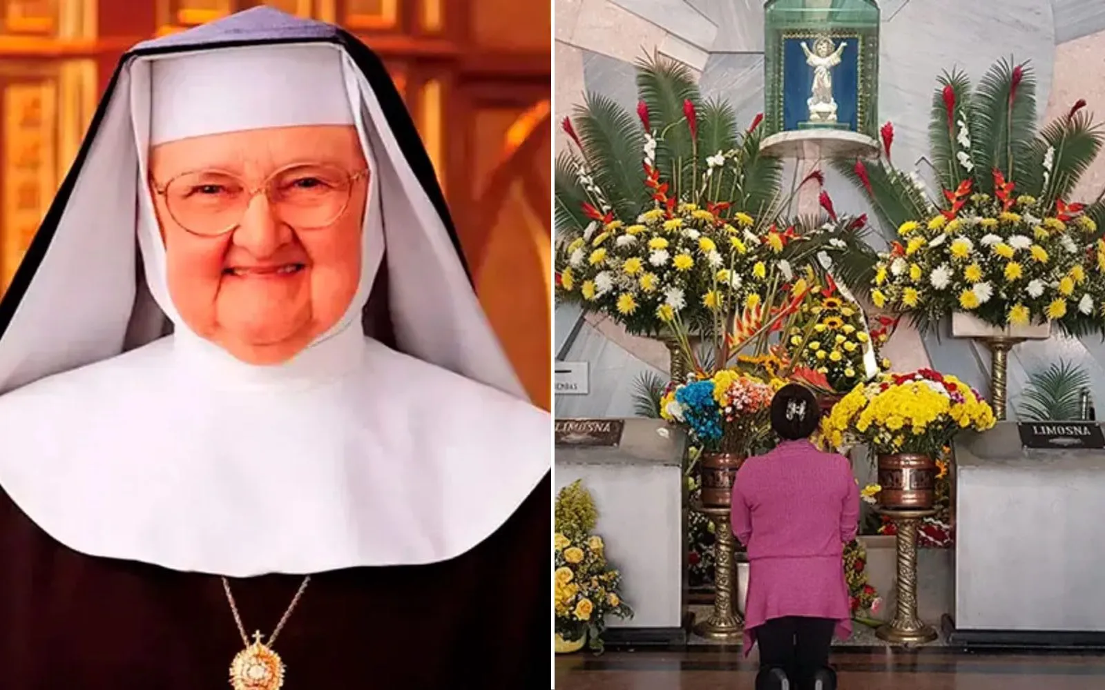 Madre Angélica / Una persona devota reza ante la imagen del Divino Niño en su santuario de Bogotá (Colombia), el mismo que visitó años atrás la fundadora de EWTN.?w=200&h=150