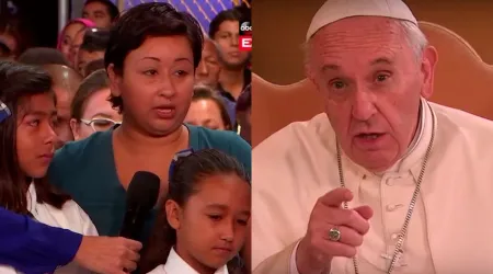 VIDEO: Papa Francisco a madre soltera: “Tú respetaste la vida, no te avergüences”