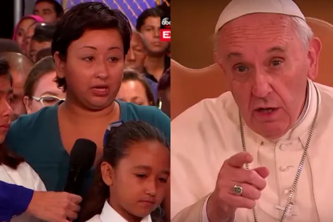 VIDEO: Papa Francisco a madre soltera: “Tú respetaste la vida, no te avergüences”