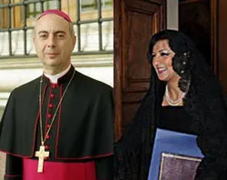 Mons. Dominique Mamberti, Secretario para las Relaciones con los Estados del Vaticano / Embajadora Lamia Aly Mekhemar Hamada