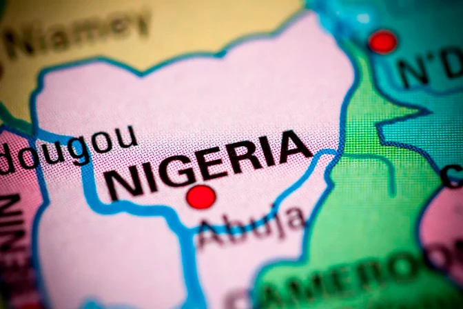 Mapa de Nigeria.