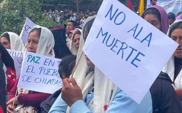 Peregrinación por el aniversario de muerte del Padre Marcelo. Crédito: Diócesis de San Cristóbal de las Casas