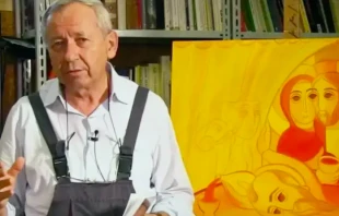 P. Marko Rupnik. Crédito: Captura de video / Diócesis de Roma.