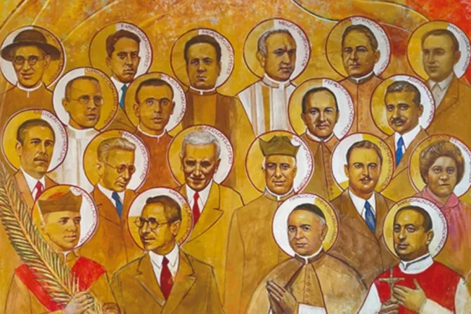 Imagen oficial de los 20 mártires del siglo XX beatificados en Sevilla (España) el 18 de noviembre de 2023.