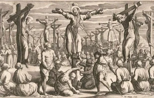 Mu00e1rtires cristianos de Nagasaki en Japu00f3n. Foto Dominio pu00fablico 