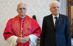 León XIV recibió este viernes al presidente de Italia, Sergio Mattarella Crédito: Vatican Media