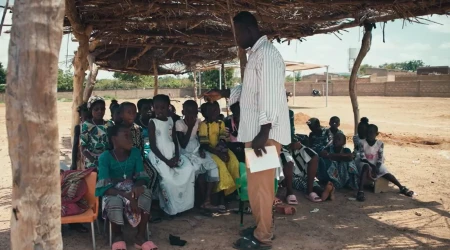 Mathieu Sawadogo, catequista católico en Burkina Faso.