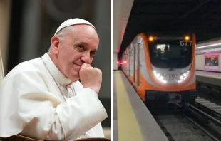 Papa Francisco da mensaje a los usuario del Metro Crédito: Vatican Media / Metro CDMX