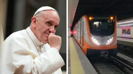 Papa Francisco da mensaje a los usuario del Metro