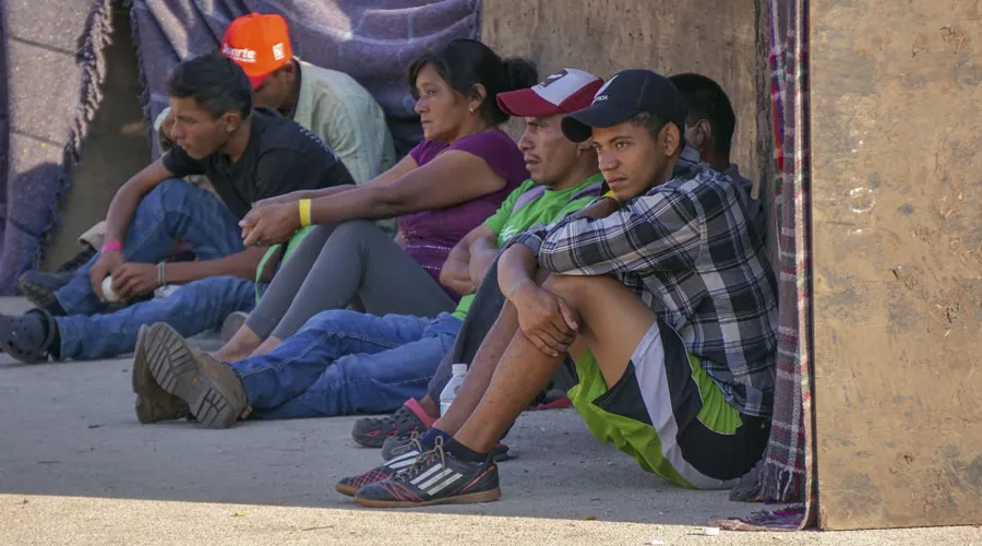 Migrantes en Ciudad de México. Crédito: David Ramos / ACI