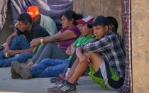 Migrantes en Ciudad de México en 2018.