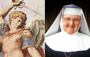 San Miguel Arcángel / Madre Angélica. Crédito: Dominio público / EWTN.