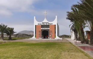 Capilla edificada sobre los restos del antiguo templo donde, en 1649, tuvo lugar la aparición del Niño Jesús en una hostia consagrada en Eten, Perú. Actualmente, no está bajo la jurisdicción de la Diócesis de Chiclayo, sino que es administrada por el denominado “Comité Multisectorial de Ciudad Eten”. Crédito: Diego López Marina - EWTN News