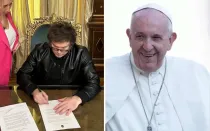 Javier Milei/Papa Francisco