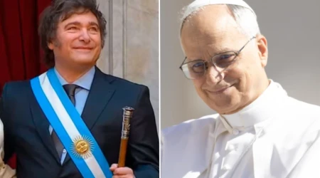 Javier Milei/Papa León XIV
