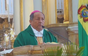 Misa por el Bicentenario de Bolivia en Sucre Crédito: Captura de video/Arquidiócesis de Sucre