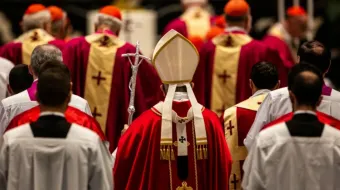 Misa en la Basílica de San Pedro presidida por el Papa Francisco por el descanso de las almas de los cardenales y obispos fallecidos el año anterior.
