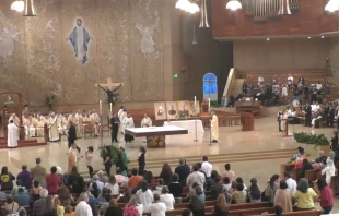 Misa en reconocimiento a los inmigrantes en la Catedral de Nuestra Señora de Los Ángeles. Crédito: Catedral de Nuestra Señora de Los Ángeles.