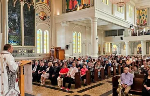 Fotografía de una celebración litúrgica de la Iglesia Católica Romana en Canadá Crédito: Facebook de la Archidiócesis greco-católica melquita de Canadá