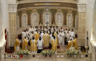 La misa de este 6 de agosto en la Basílica de la Transfiguración. Crédito: FG/CTS.