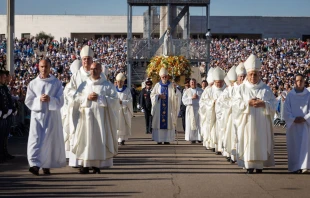 Misa en el Santuario de la Virgen de Fátima el 13 de octubre de 2025. Crédito: Santuario de Fátima