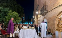 Misa de de campaña por los afectados por la DANA en el barrio de la Torre de Valencia
