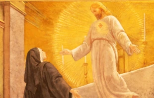 Aparición del Señor de la Divina Misericordia a Santa Faustina Kowalska Crédito: Renata Sedmakova - Shutterstock