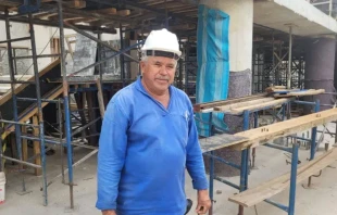 Raimundo Nonato, maestro de obra. Crédito: Roberto Zanin / ACI Digital