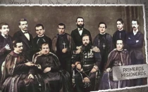 Primeros misioneros salesianos con Don Bosco