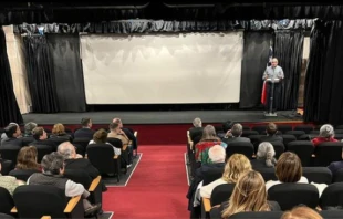 Presentación del documental en Roma Crédito: Cultura UCSC/Instagram