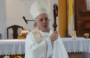 Mons. Eduardo García, Obispo de San Justo Crédito: Página de Facebook Obispado de San Justo