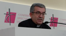 Mons. Luis Argu00fcello, secretario general y portavoz de la Conferencia Episcopal Espau00f1ola (CEE). Cru00e9dito: CEE. 