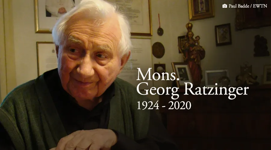 Georg Ratzinger, hermano de Benedicto XVI, descansa en paz