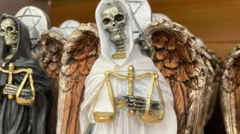 Imagen de la “Santa Muerte”.