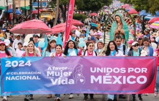 Movilización del 2024 en Ciudad de México. Crédito: A favor de la mujer y de la vida