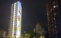 Mural del Papa Francisco en La Plata