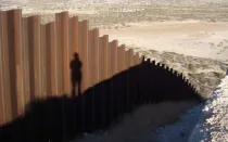 Parte del muro fronterizo que divide Estados Unidos y México.