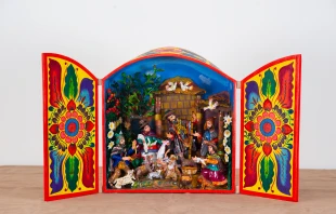 “Nacimiento Serrano del Niño Campesino”, imaginería tradicional elaborada por Teófilo Ichaccaya Velar, de la región Ayacucho. Crédito: Cortesía de ICTYS